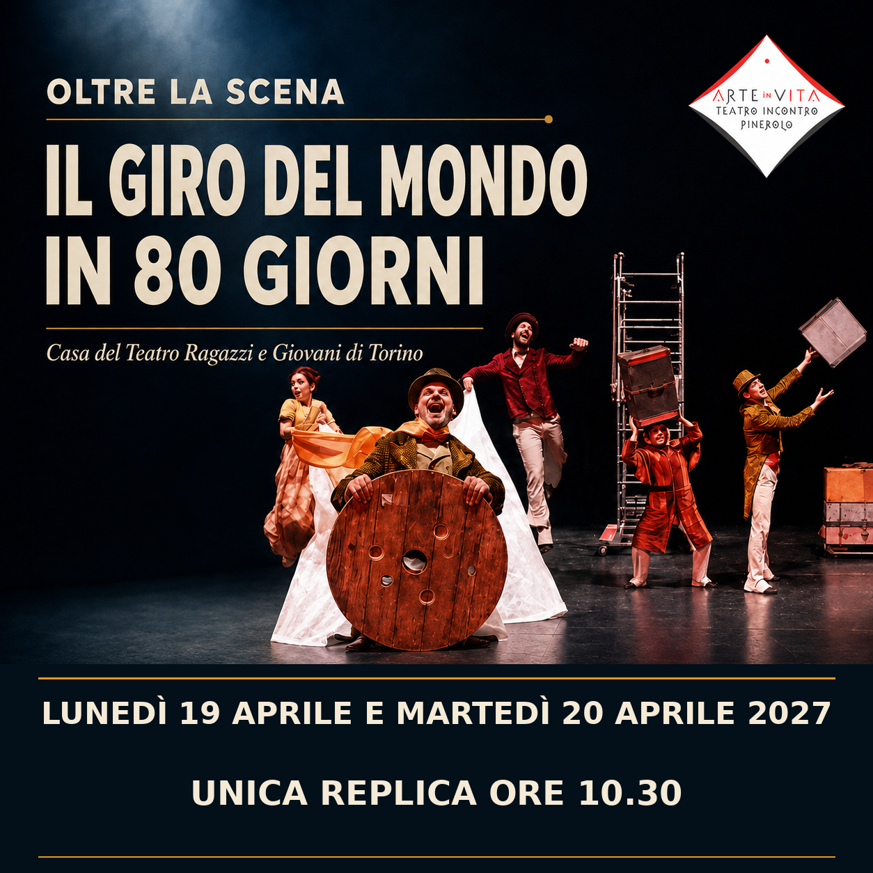 Il giro del mondo in 80 giorni, spettacolo della rassegna Oltre la scena