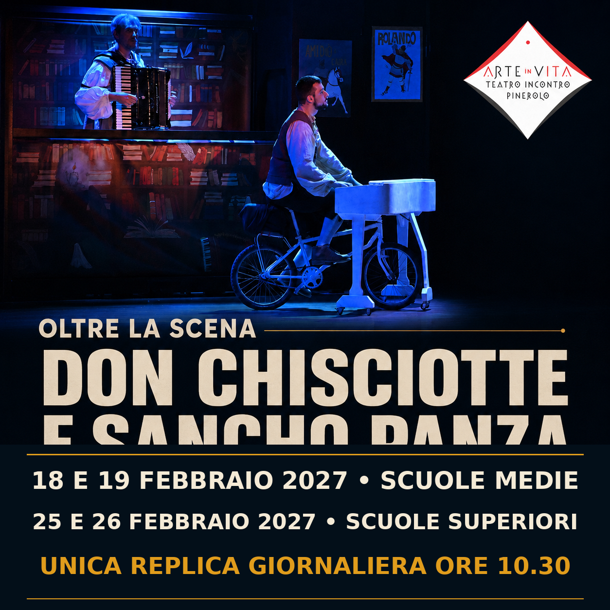 Don Chisciotte e Sancho Panza, spettacolo della rassegna Oltre la scena