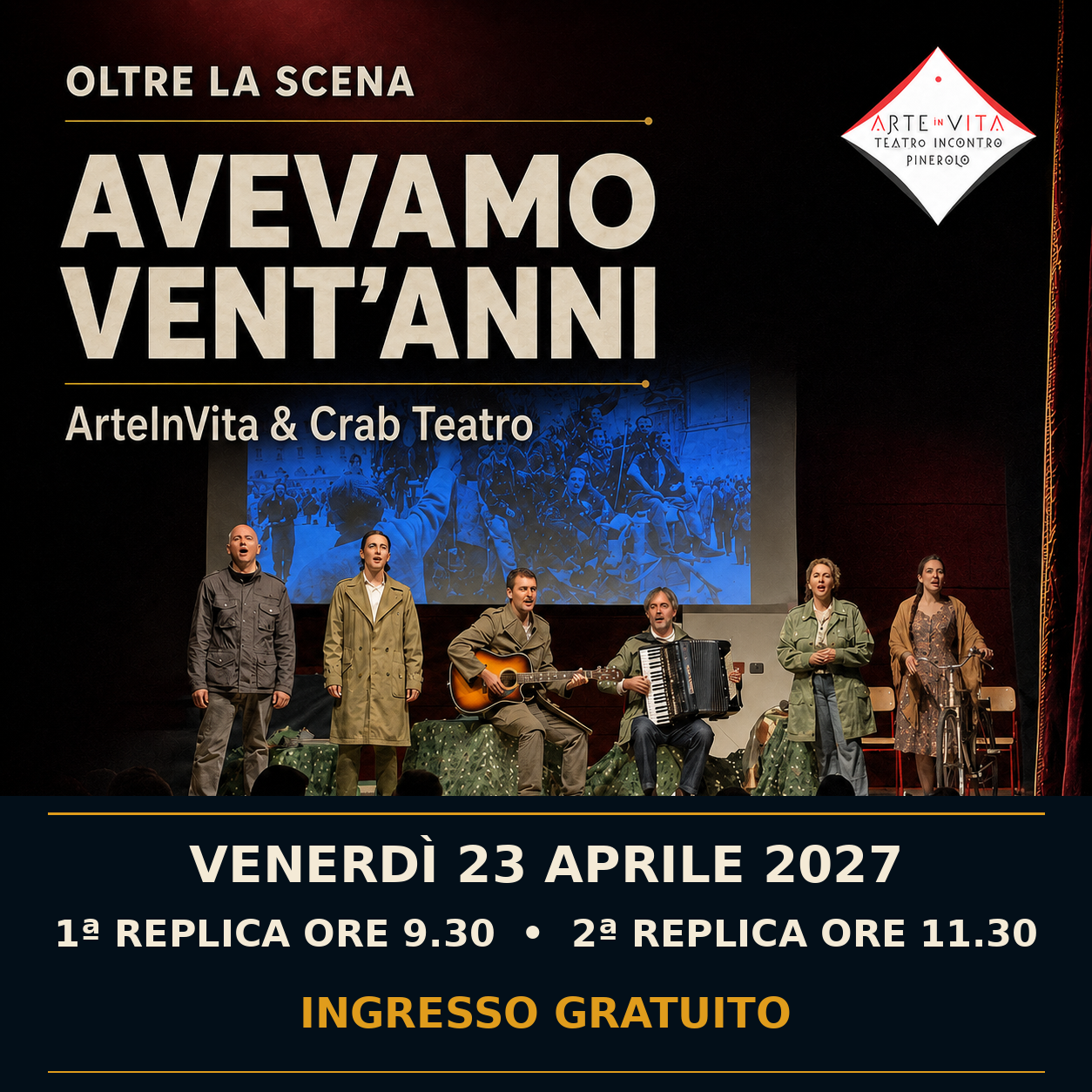 Avevamo vent’anni, spettacolo della rassegna Oltre la scena