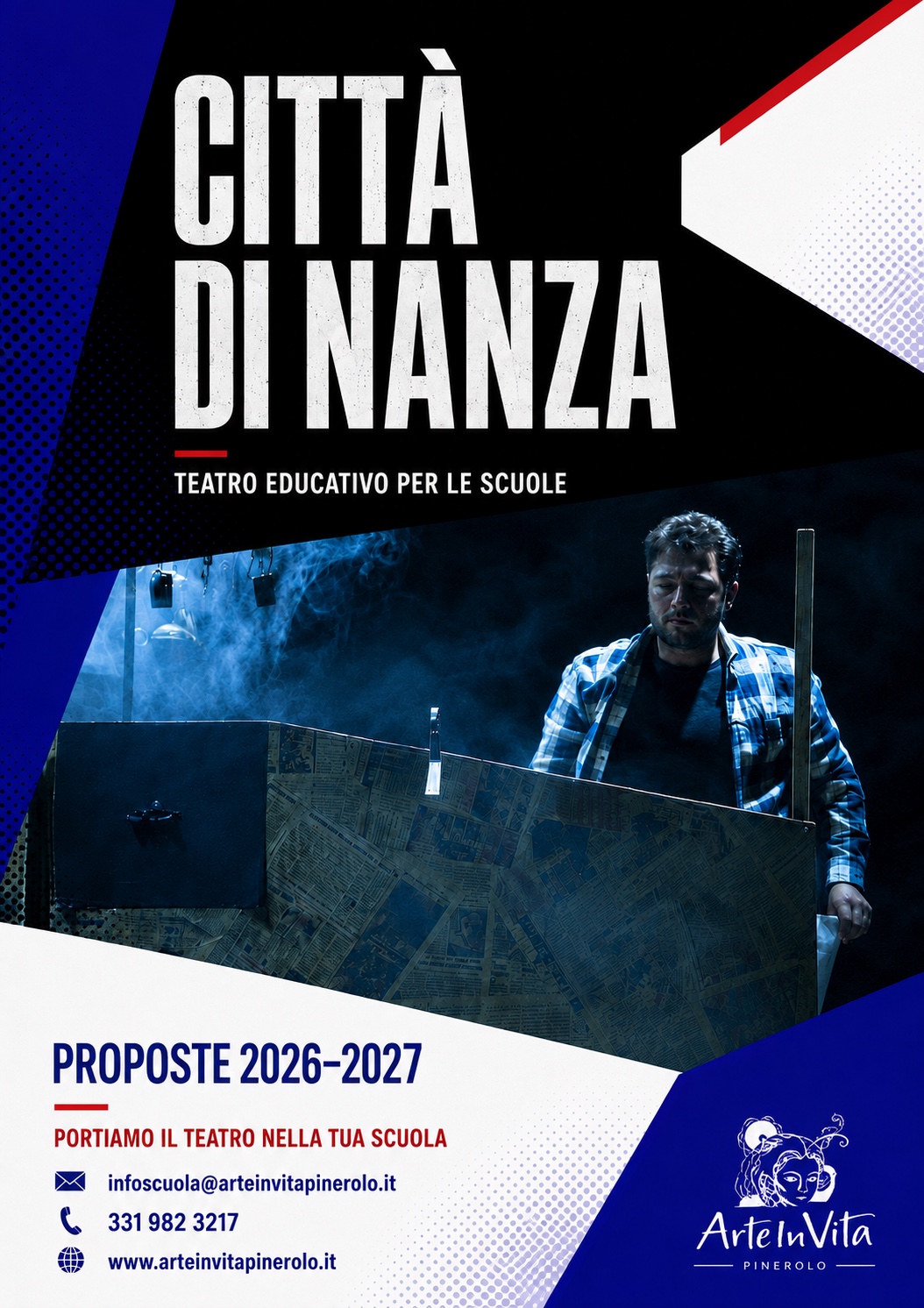 Giacomino Pinolo in scena nello spettacolo Città di Nanza