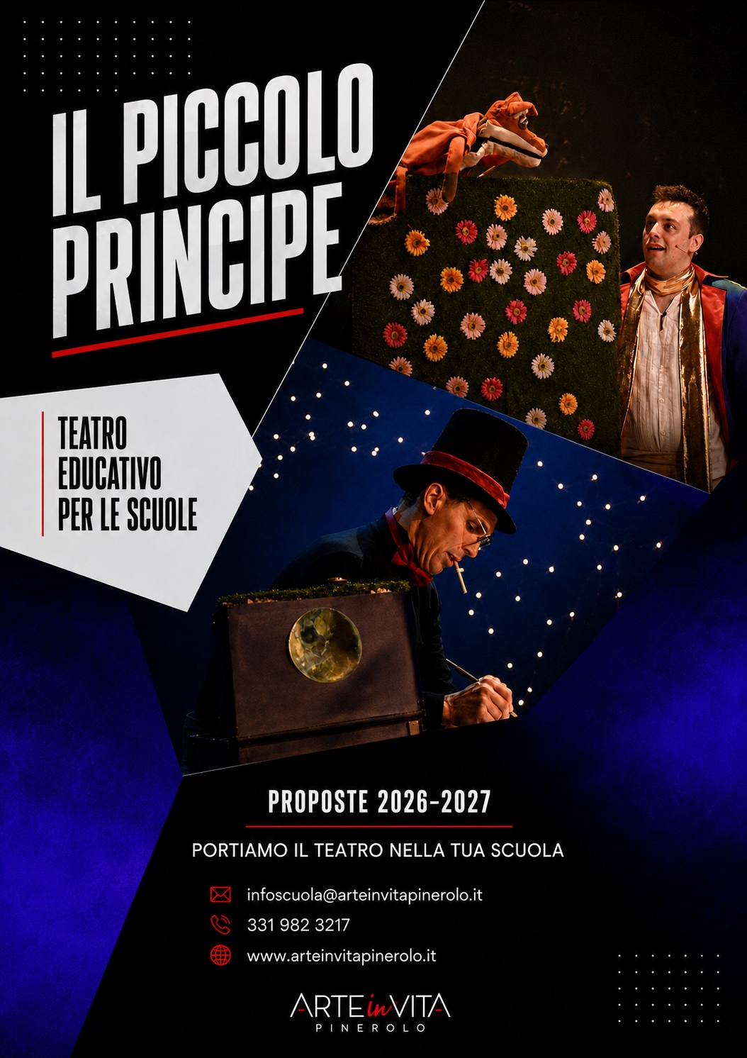 Una scena dello spettacolo Il Piccolo Principe