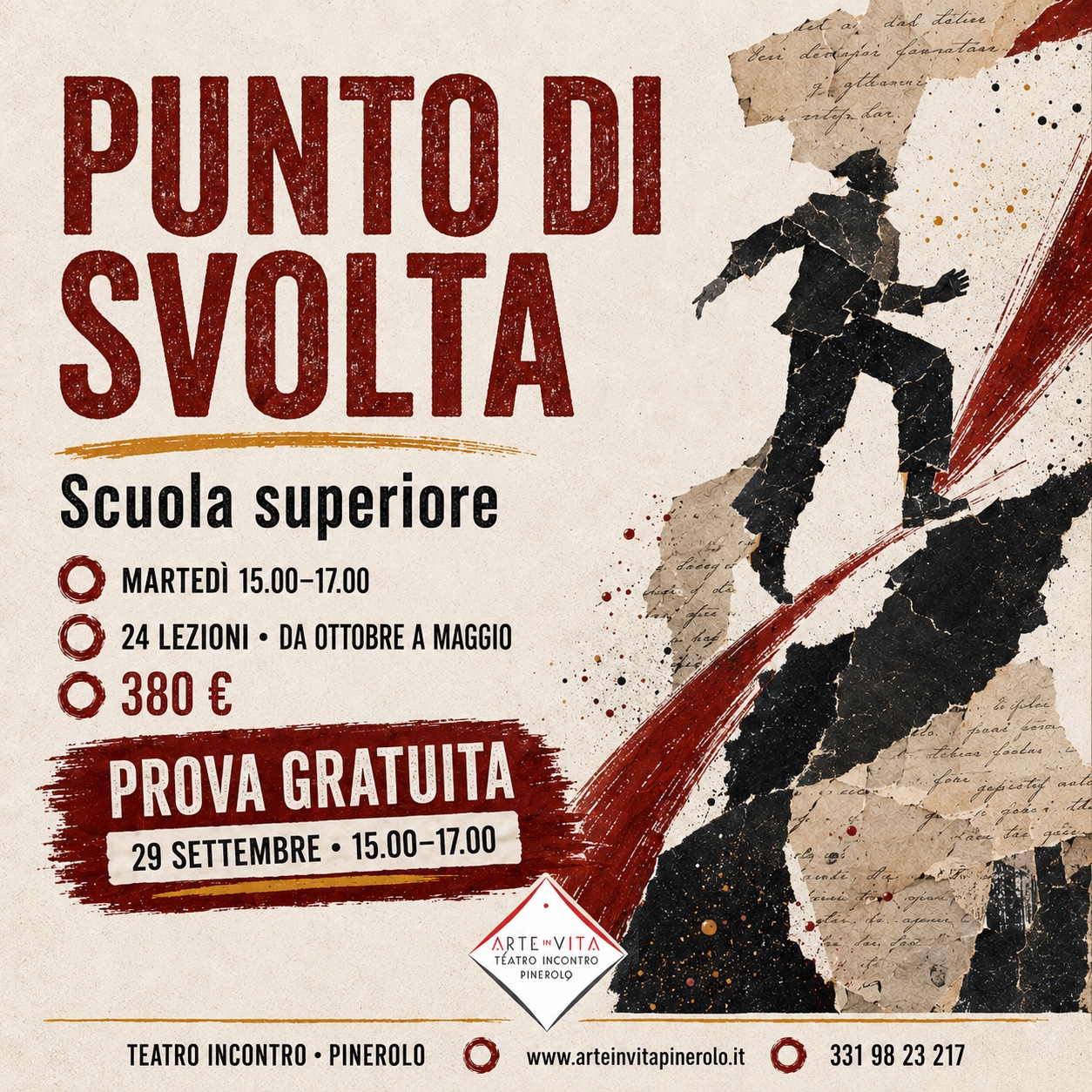 Locandina del corso Punto di Svolta, Scuola superiore