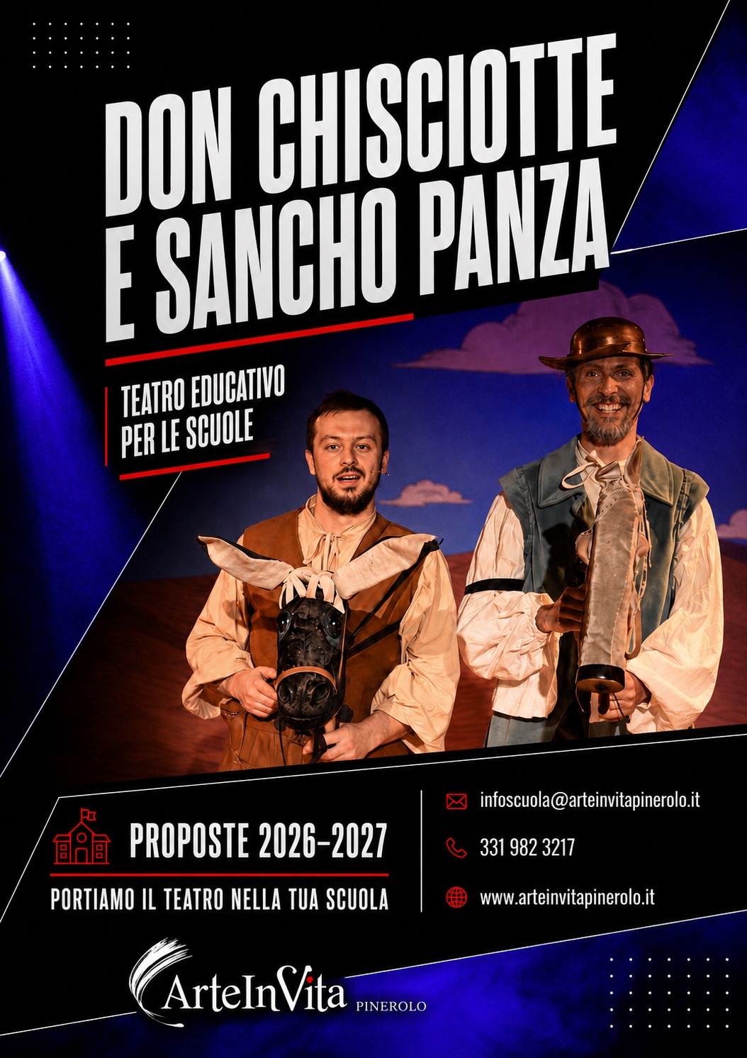 Don Chisciotte e Sancho Panza in scena